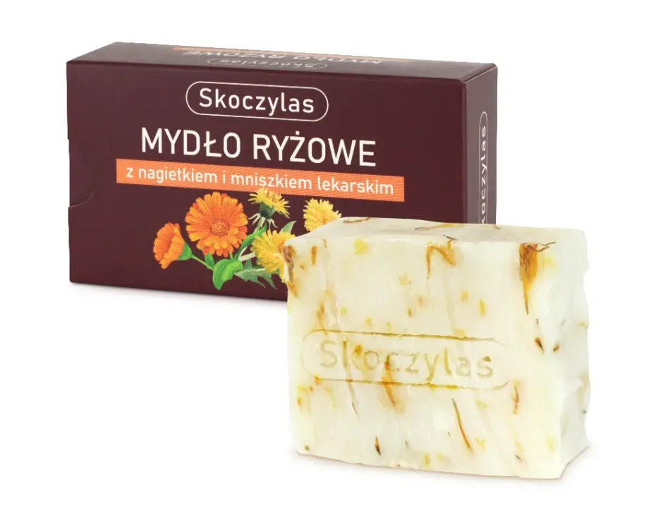 Mydło ryżowe z nagietkiem i mniszkiem lekarskim - 100 g - 2